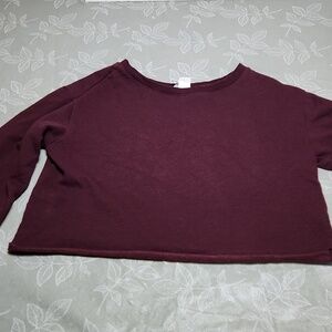 Divided Crop Sweater